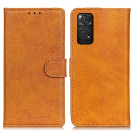 Flipové Pouzdro Na Xiaomi Redmi Note 11 / 11S Efekt Retro Matné Kůže