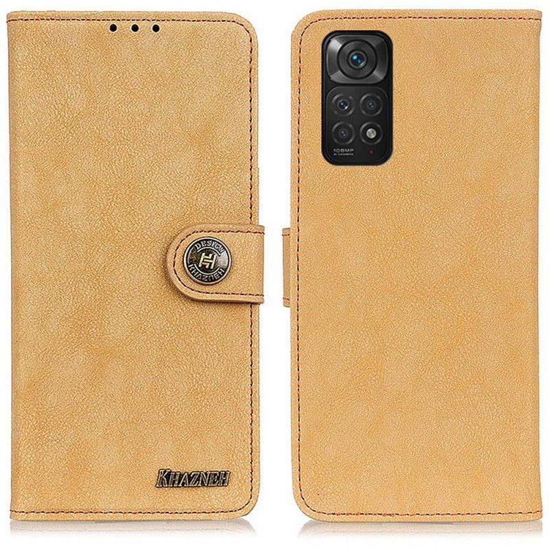 Flipové Pouzdro Na Xiaomi Redmi Note 11 / 11S Khazneh Retro Štípaná Kůže