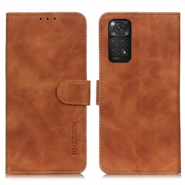 Flipové Pouzdro Na Xiaomi Redmi Note 11 / 11S Khazneh Vintage Kožený Efekt