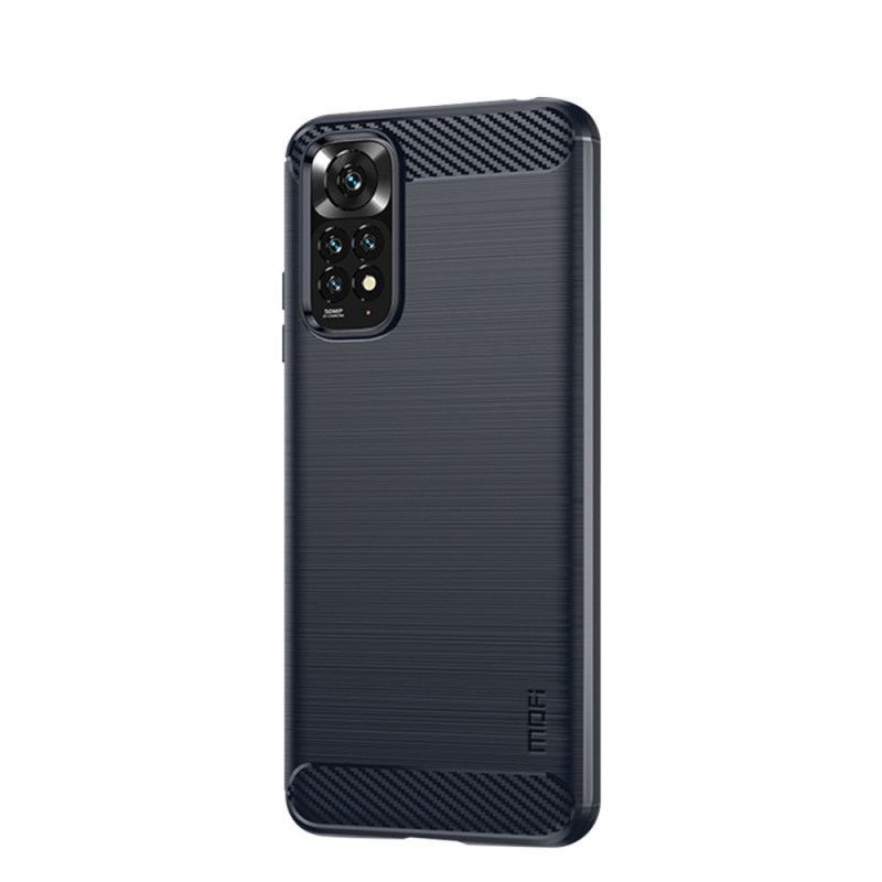 Kryt Na Xiaomi Redmi Note 11 / 11S Mofi Kartáčované Uhlíkové Vlákno