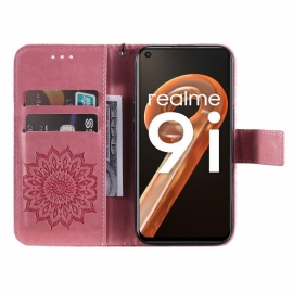 Flipové Pouzdro Na Realme 9i Na Lana Slunečnice