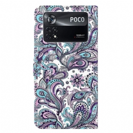 Flipové Pouzdro Na Poco X4 Pro 5G Paisley Flower