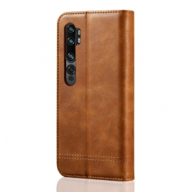 Flipové Pouzdro Na Xiaomi Mi Note 10 / 10 Pro Držák Karet Z Nebeské Umělé Kůže