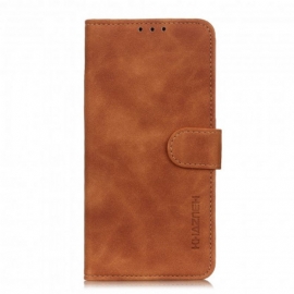 Kožené Pouzdro Na Oppo A15 Matná Vintage Leather Effect Khazneh