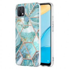 Kryty Na Mobil Na Oppo A15 Okázalý Geometrický Mramor