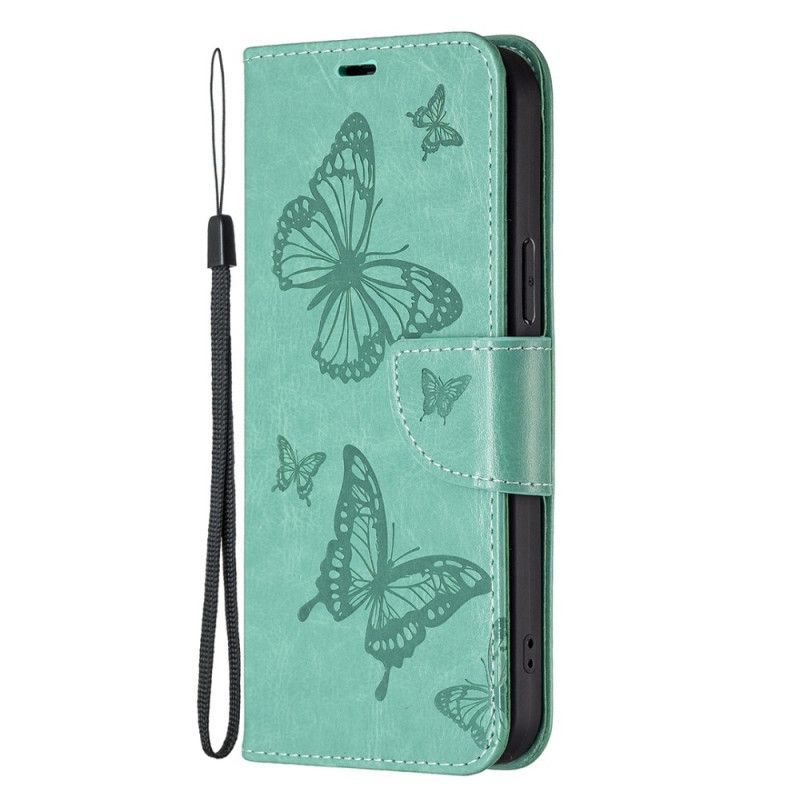 Flipové Pouzdro Na Xiaomi 12T / 12T Pro Na Lana Tanga Butterflies