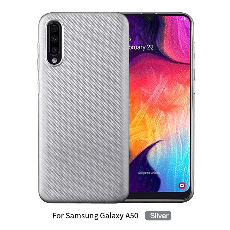 Kryt Na Samsung Galaxy A50 Povlak Z Uhlíkových Vláken