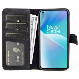 Kožené Pouzdro Na OnePlus Nord 2T 5G Flipové Pouzdro Bicolor Folio Stand