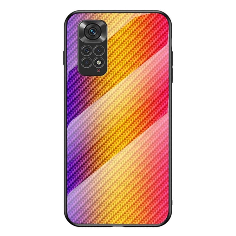 Kryt Na Xiaomi Redmi Note 11 / Note 11S Tvrzené Sklo Ve Stylu Uhlíkových Vláken