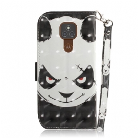 Flipové Pouzdro Na Motorola Moto G9 Play Zlá Panda