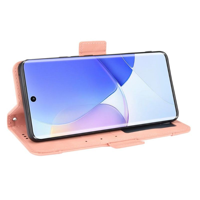 Kožené Pouzdro Na Huawei Nova 9 / Honor 50 Premium S Držitelem Karty