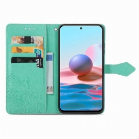 Flipové Pouzdro Na Xiaomi Redmi Note 10 Držák Karty Mandala