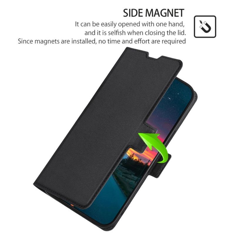 Kožené Pouzdro Na Honor Magic 5 Lite Finesse Dvojitá Spona