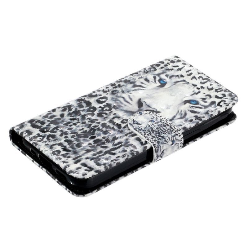 Flipové Pouzdro Na Samsung Galaxy A14 / A14 5G Na Lana Strappy Leopard