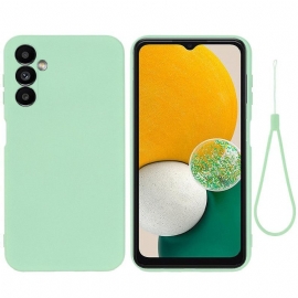 Kryty Na Mobil Na Samsung Galaxy A14 / A14 5G Na Lana Páskový Tekutý Silikon