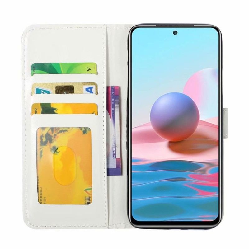 Flipové Pouzdro Na Xiaomi Redmi Note 10 4G / Note 10S Zlatý Motýl