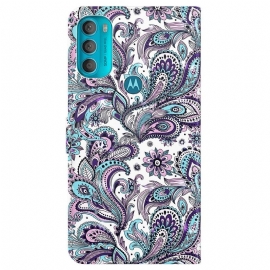 Flipové Pouzdro Na Motorola Moto G71 5G Paisley Flower