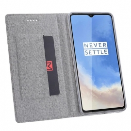 Kožené Pouzdro Na OnePlus 7T Funkce Podpory Vzpěr