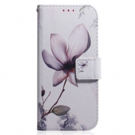 Kožené Pouzdro Na Xiaomi 13 Na Lana Strappy Rose Flower