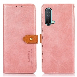 Flipové Pouzdro Na OnePlus Nord CE 5G Khazneh Faux Leather Bicolor