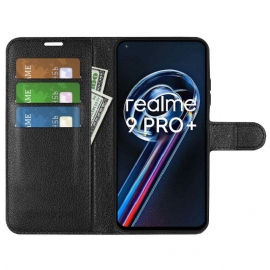 Kožené Pouzdro Na Realme 9 Pro Plus Peněženkové Pouzdro Styl Kůže