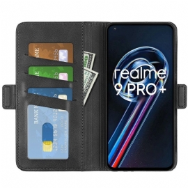 Pouzdra Na Realme 9 Pro Plus Peněženkové Pouzdro Matný Potah Z Umělé Kůže