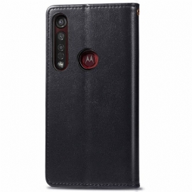 Flipové Pouzdro Na Motorola Moto G8 Plus Držák Karty Indila Z Umělé Kůže