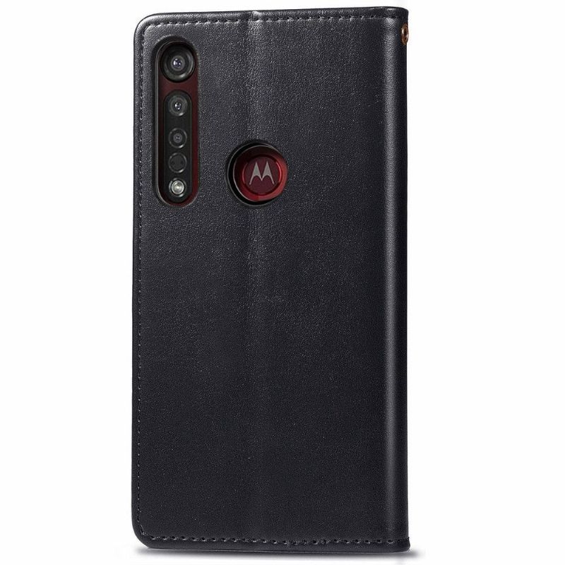 Flipové Pouzdro Na Motorola Moto G8 Plus Držák Karty Indila Z Umělé Kůže