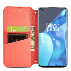 Kožené Pouzdro Na OnePlus 9 Pro Elegantní Efekt Mandala Kůže