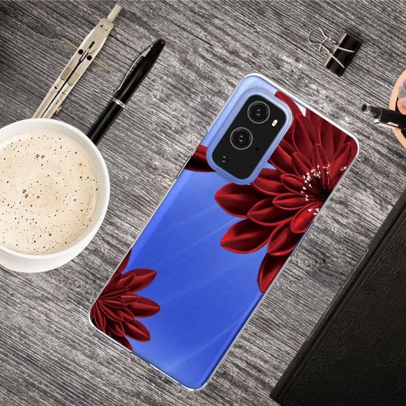 Kryty Na Mobil Na OnePlus 9 Pro Červené Květy