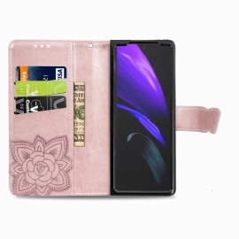 Flipové Pouzdro Na Samsung Galaxy Z Fold 4 Obří Motýl