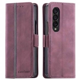 Kožené Pouzdro Na Samsung Galaxy Z Fold 4 Casedance Serie Waltz 001