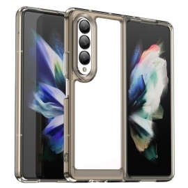 Kryt Na Samsung Galaxy Z Fold 4 Průhledné Barevné Okraje