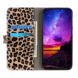 Flipové Pouzdro Na Samsung Galaxy A41 Leopard Z Umělé Kůže