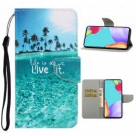 Flipové Pouzdro Na Samsung Galaxy A52 4G / A52 5G / A52s 5G Na Lana Live It At Lanyard