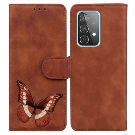 Flipové Pouzdro Na Samsung Galaxy A52 4G / A52 5G / A52s 5G Skin-touch Butterfly