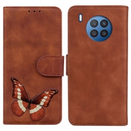 Kožené Pouzdro Na Honor 50 Lite Skin-touch Butterfly