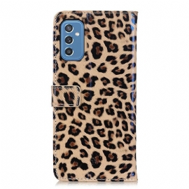 Kožené Pouzdro Na Samsung Galaxy M52 5G Styl Leoparda Z Umělé Kůže