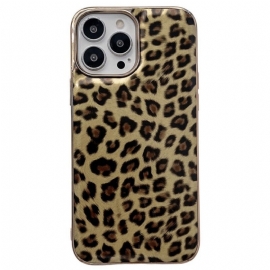 Kryt Na iPhone 14 Efekt Leopardí Kůže