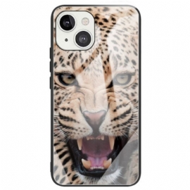 Kryt Na iPhone 14 Leopardí Tvrzené Sklo