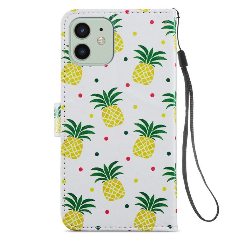 Flipové Pouzdro Na iPhone 12 / 12 Pro Ananas