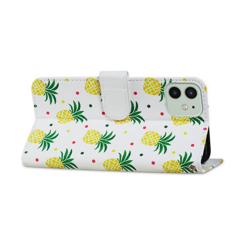 Flipové Pouzdro Na iPhone 12 / 12 Pro Ananas