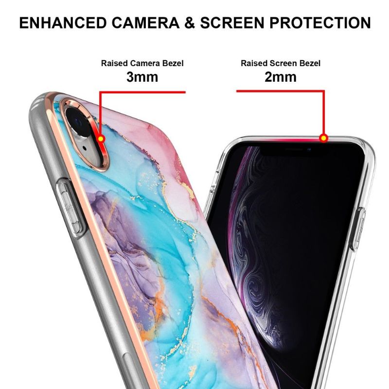 Kryt Na iPhone XR Modrý Mramor