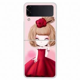 Kryt Na Samsung Galaxy Z Flip 4 Flipové Pouzdro Manga Lady