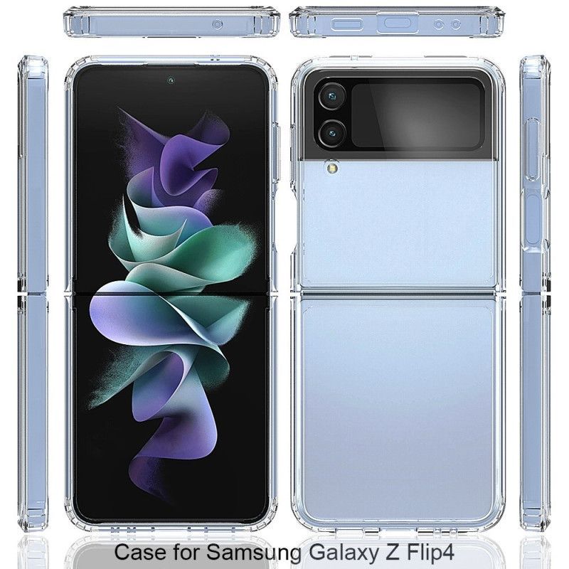 Kryt Na Samsung Galaxy Z Flip 4 Flipové Pouzdro Transparentní Zesílený Obrys