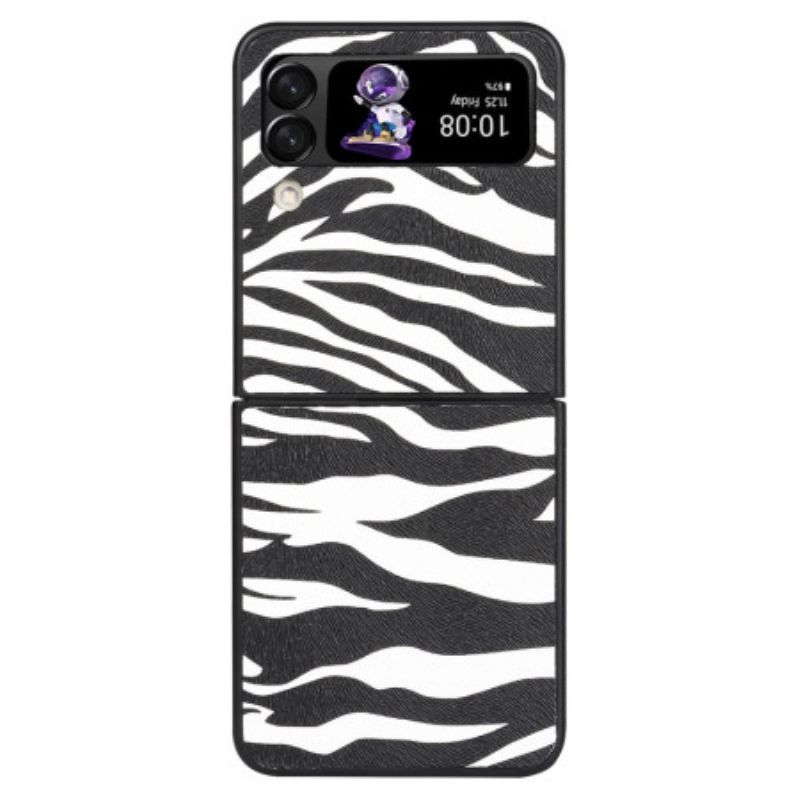 Kryt Na Samsung Galaxy Z Flip 4 Flipové Pouzdro Zebra