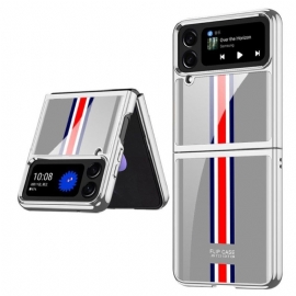 Kryty Na Mobil Na Samsung Galaxy Z Flip 4 Flipové Pouzdro Tvrzené Sklo Gkk Tricolor