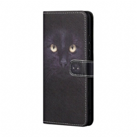 Flipové Pouzdro Na Xiaomi Redmi Note 10 5G Na Lana Strappy Cat Eyes