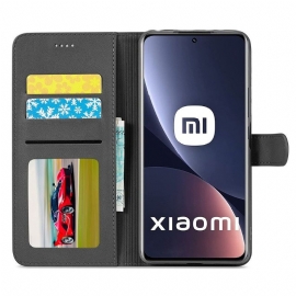 Flipové Pouzdro Na Xiaomi 12 Kožený Efekt Lc.imeeke