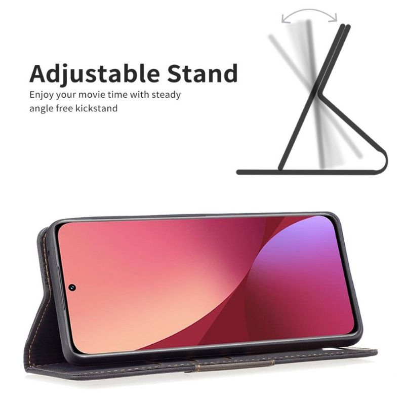 Kožené Pouzdro Na Xiaomi 12 Flipové Pouzdro Binfen Color Flip Umělá Kůže